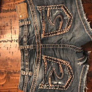 Silver shorts size W32/L3